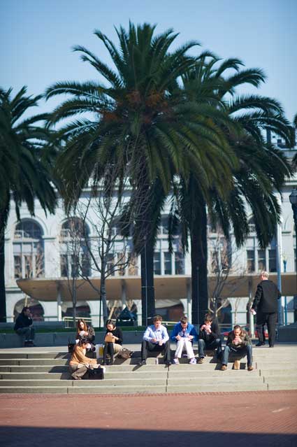 Yesterday at noon in the Embarcadero area in San Francisco.