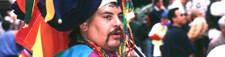 Vendor at the Gay Pride Parade, Summer 1998.