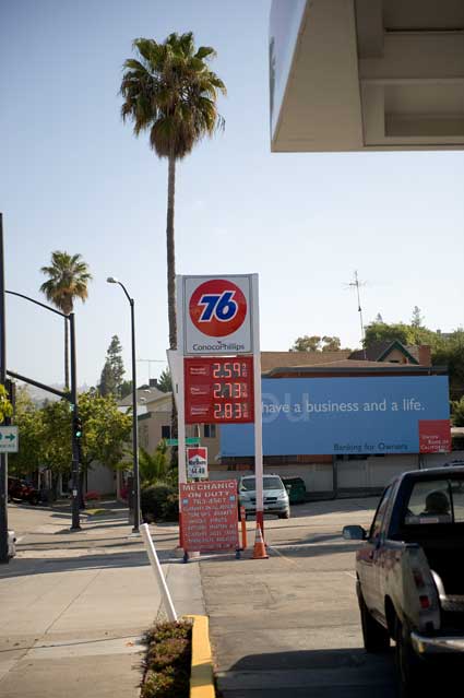 May 20th gas prices in Oakland.