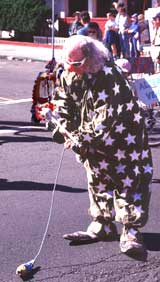 Wavy Gravy at the What It Means to Live in Berkeley parade.