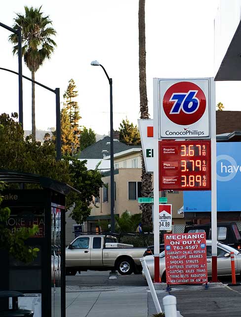 October 10th gas prices in Oakland.
