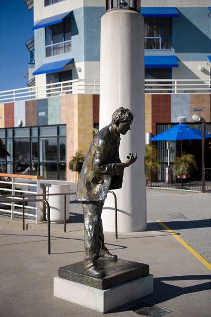 Jack London statue, Jack London Square, Oakland.