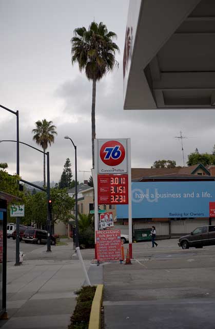 June 14th gas prices in Oakland.