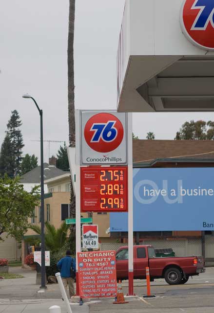 June 2nd gas prices in Oakland.